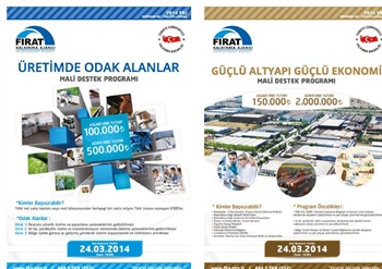 FIRAT KALKINMA AJANSI MALİ DESTEK PROGRAMLARI AÇILDI 