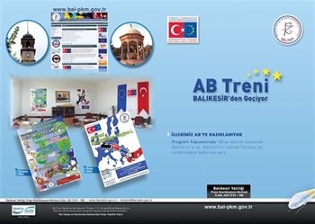 "AB Treni Balıkesir'den Geçiyor" Projesi Afiş ve Görselleri