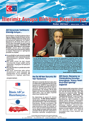 İllerimiz AB'ye Hazırlanıyor Sayı 1